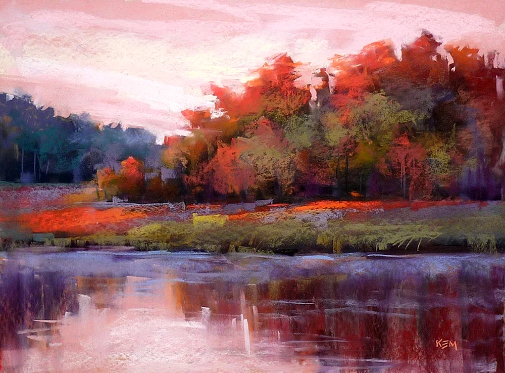 Karen Margulis Pastell-Landschaften
