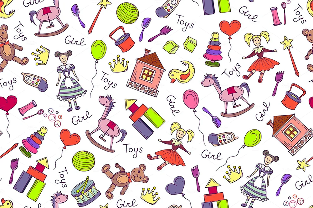 Kinderspielzeug-Hintergründe