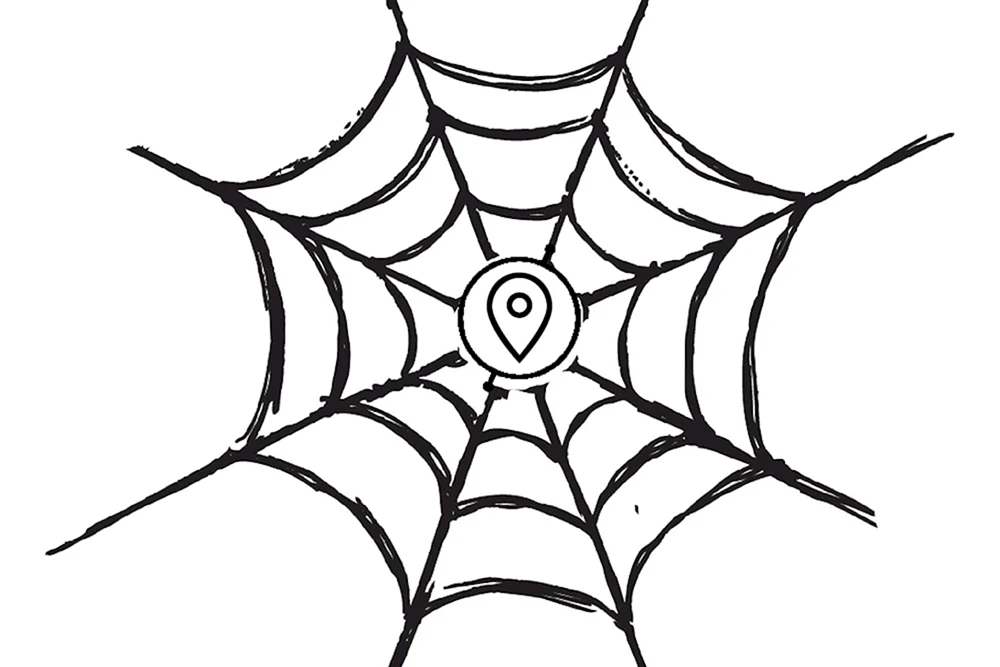 Spiderweb Skizze