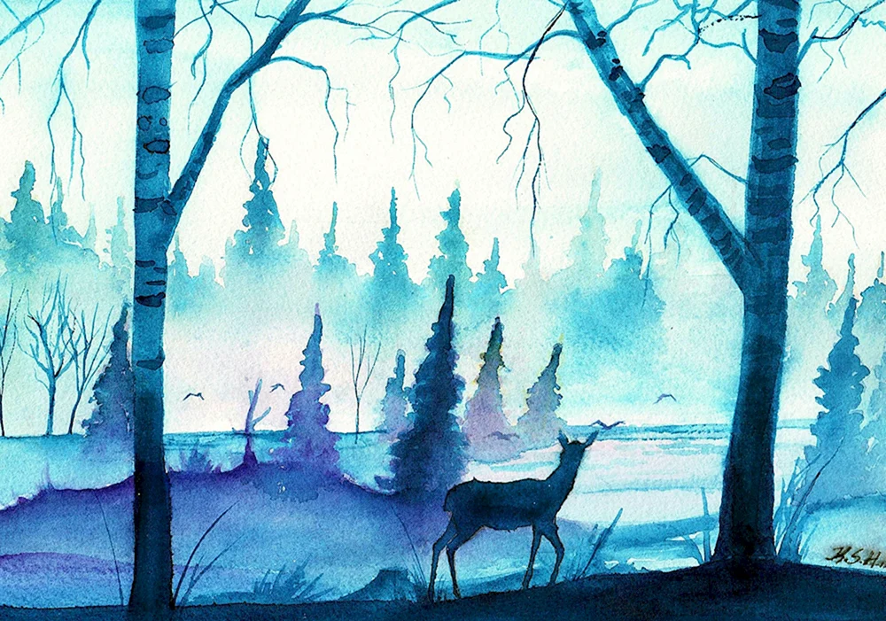 Stylisierte Landschaft