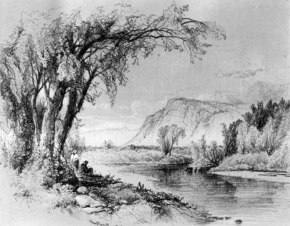 Alexej Sawrasow Landschaft mit Gelstift