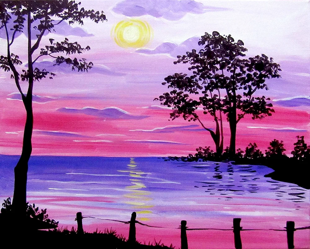 Landschaft zum Zeichnen