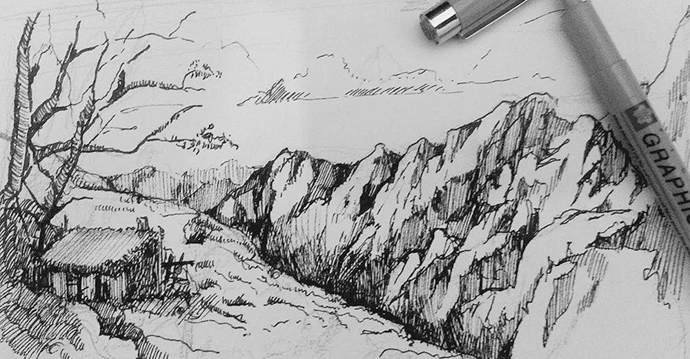 Lineare Landschaft