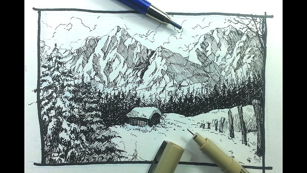 Lineare Landschaft