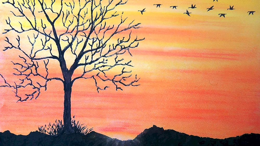 Landschaft zum Zeichnen Landschaft leicht