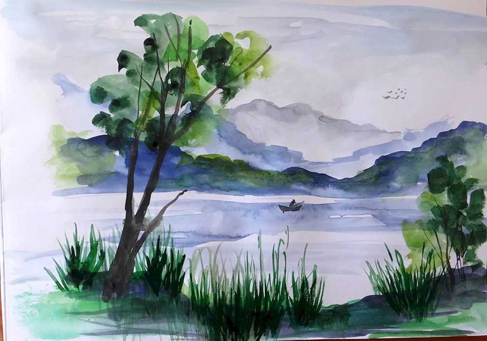Landschaft zeichnen