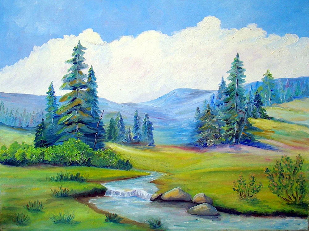 Landschaft zeichnen