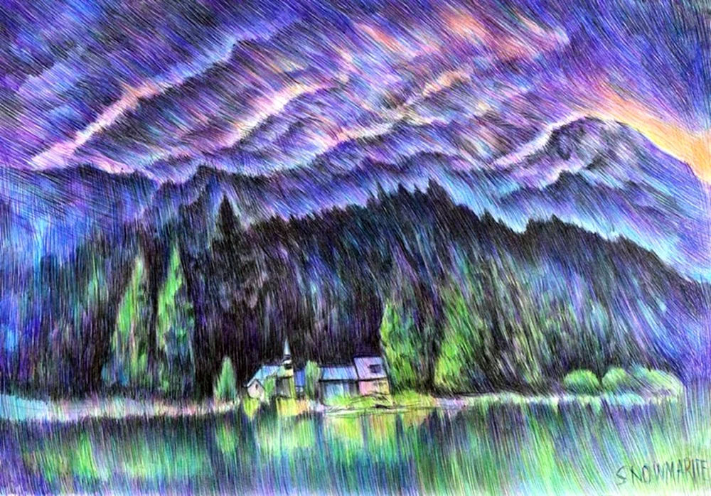 Landschaft in Gelstift