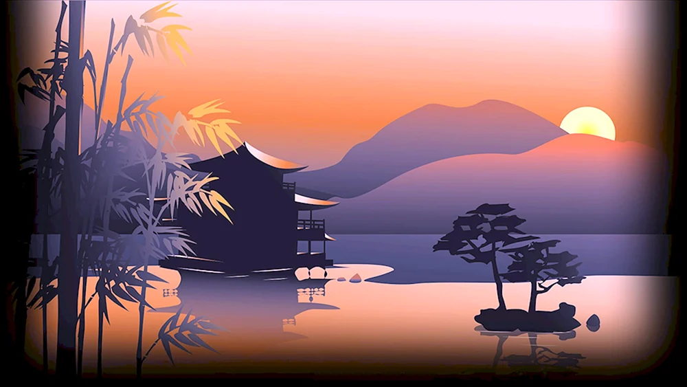 Japanischer Stil Hintergrund