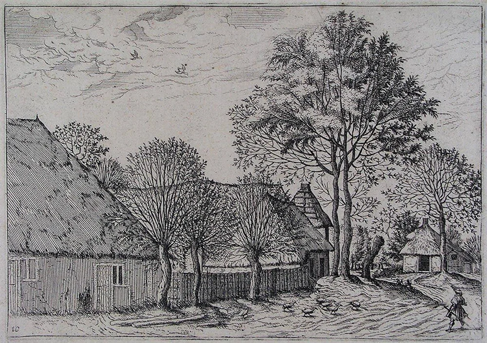 "Landschaft In der Nachbarschaft von Paris“ 1937 Radierung