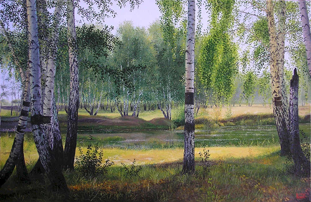 Isaac Levitan Landschaftsmaler Levitan Birch Grove