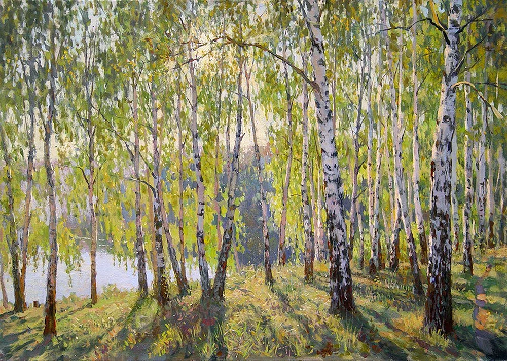 Levitan Landschaftsmaler Birkenhain