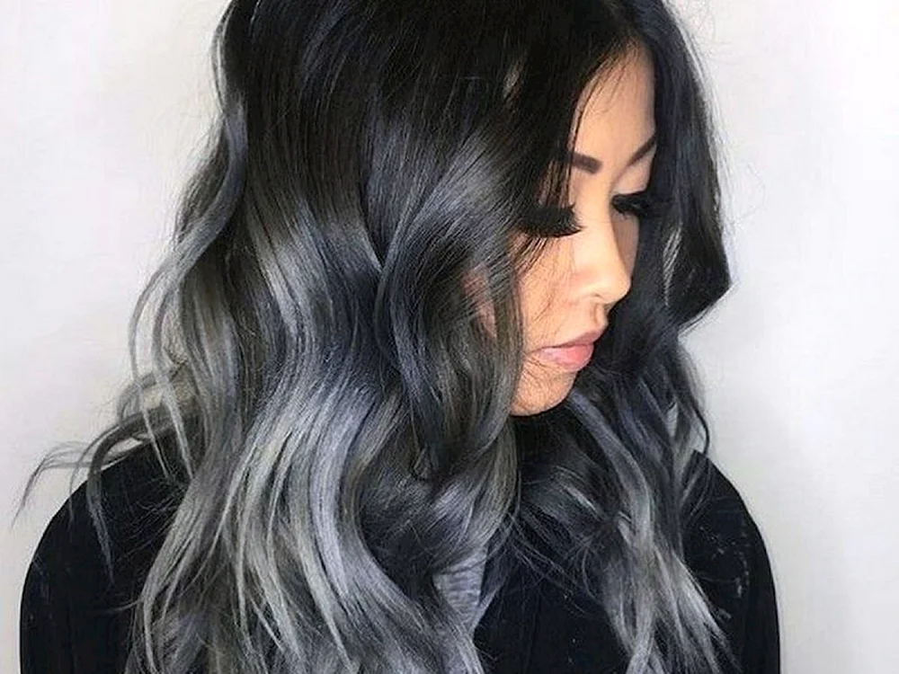 Pepel schwarzes Haar