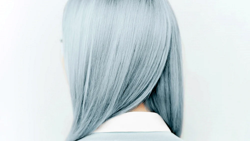 Peelblaues Haar