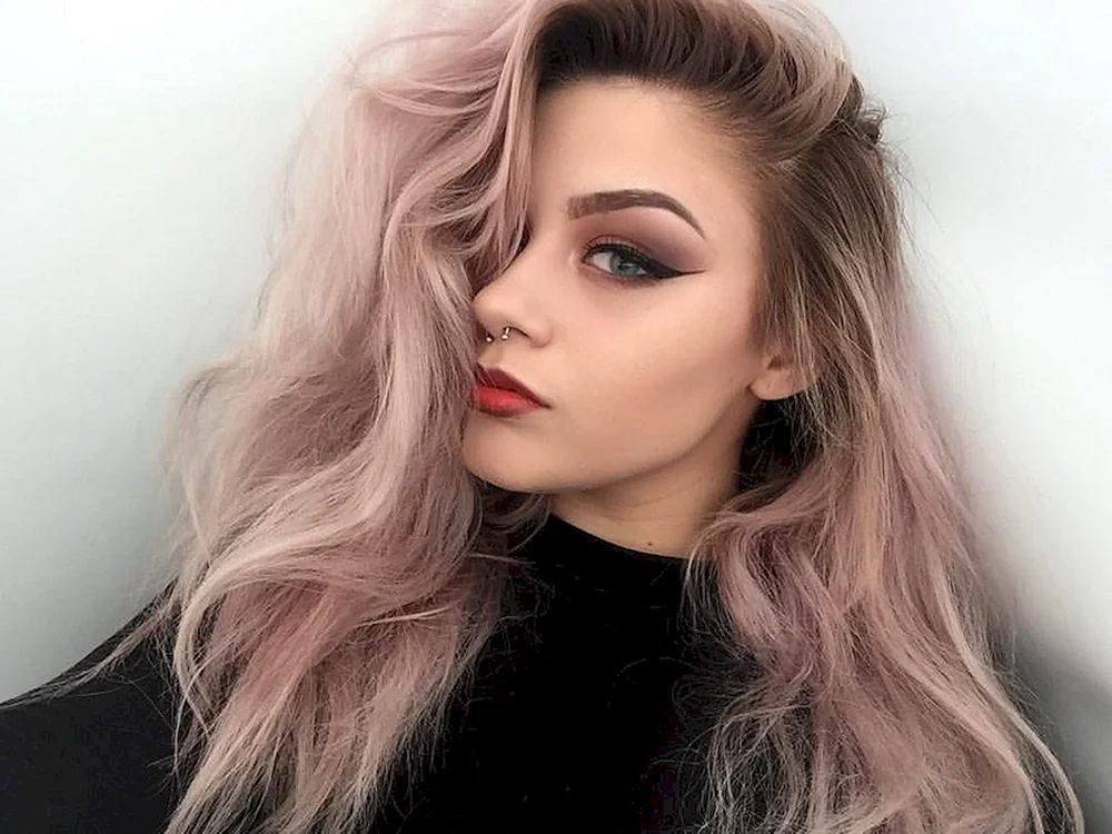 Pepel pinkes Haar