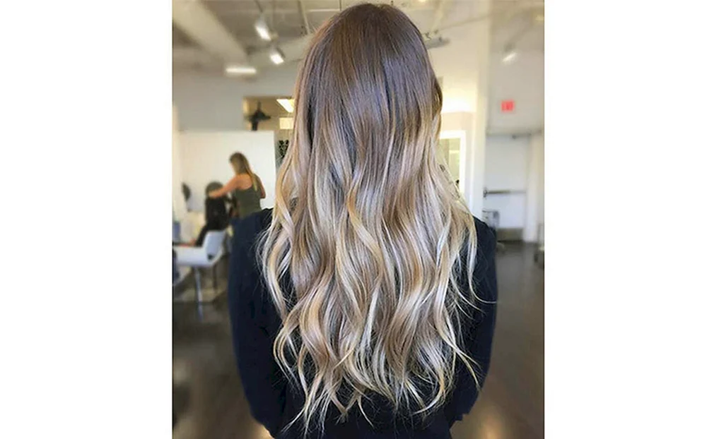 Silbergrau Balayage