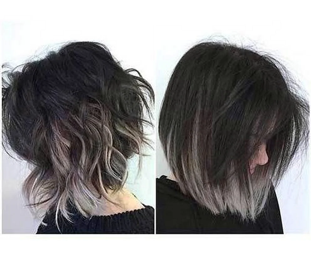 Pepel Balayage für Bob