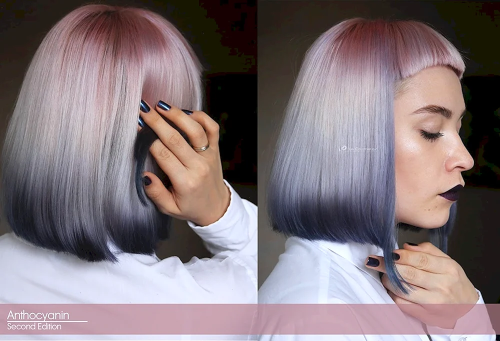 Blondes blaues Haar