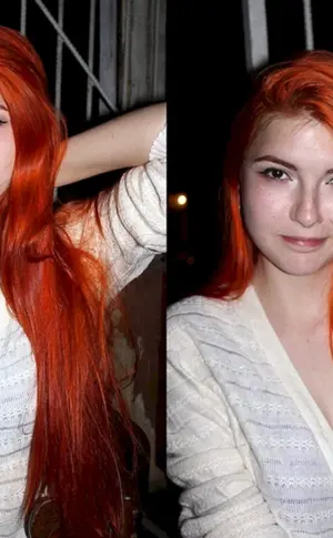 Rote Haarfarbe