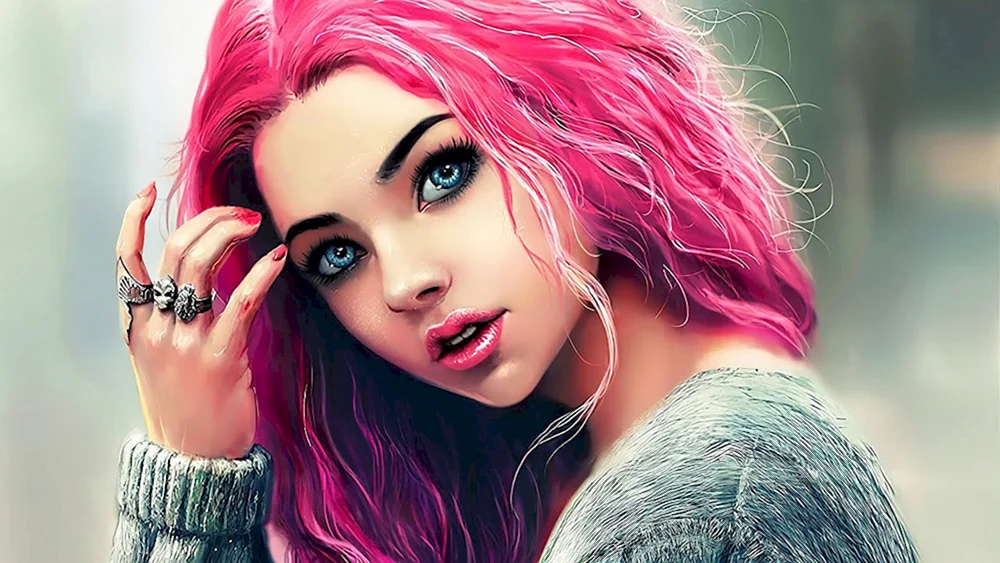Charaktere mit rosa Haaren
