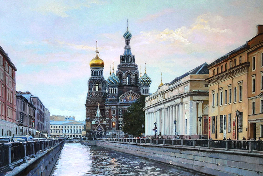 Petersburg in der Malerei Künstler Robert Miftakhutdinov