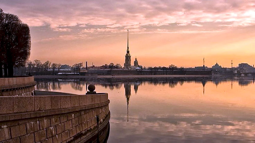Die Peter und Paul Festung in St. Petersburg Landschaft