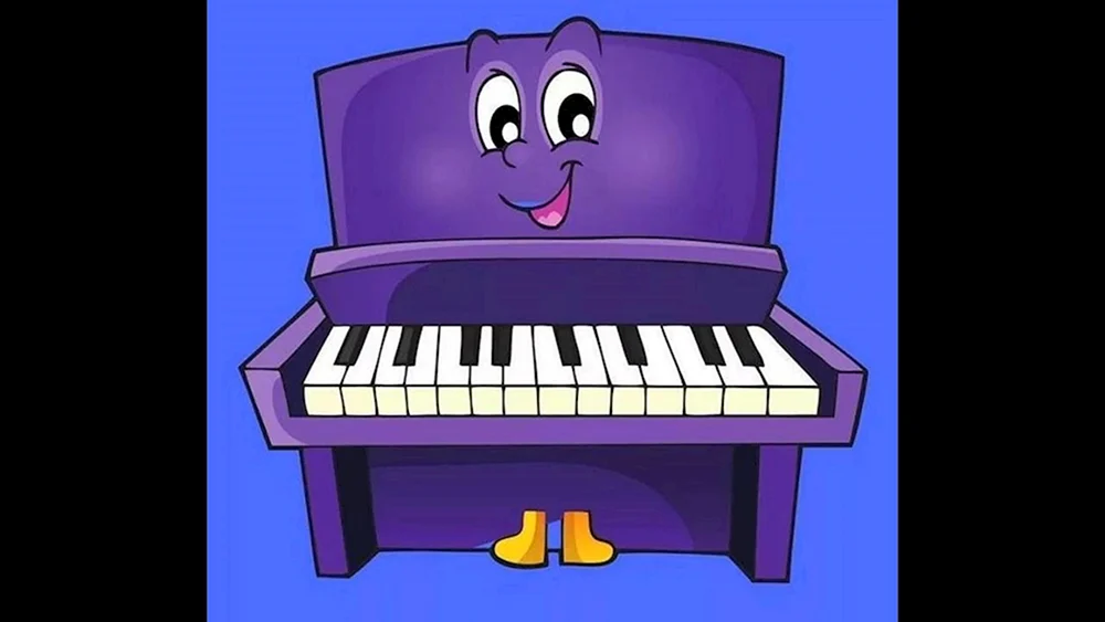 Klavier Cartoon