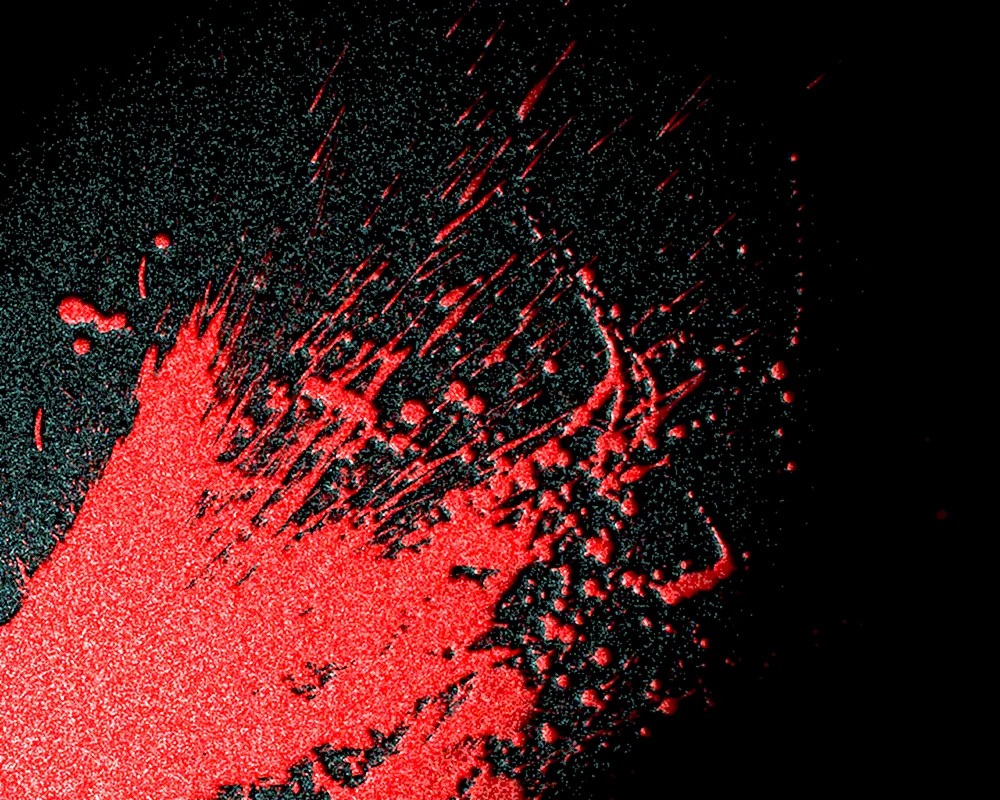 Blut auf schwarzem Hintergrund