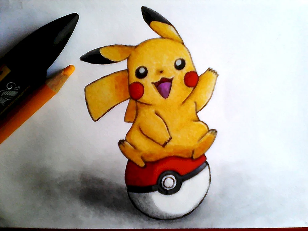 Unkomplizierte Pikachu Zeichnungen