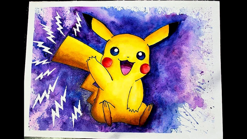 Pikachu Aquarell