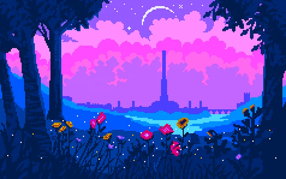 Pixel Art Landschaft