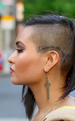 Pixie undercut bob