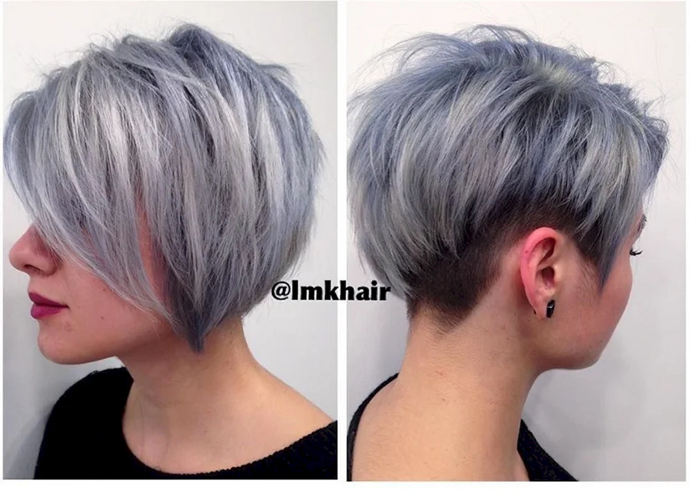 Pixie Ombré auf braunem Haar