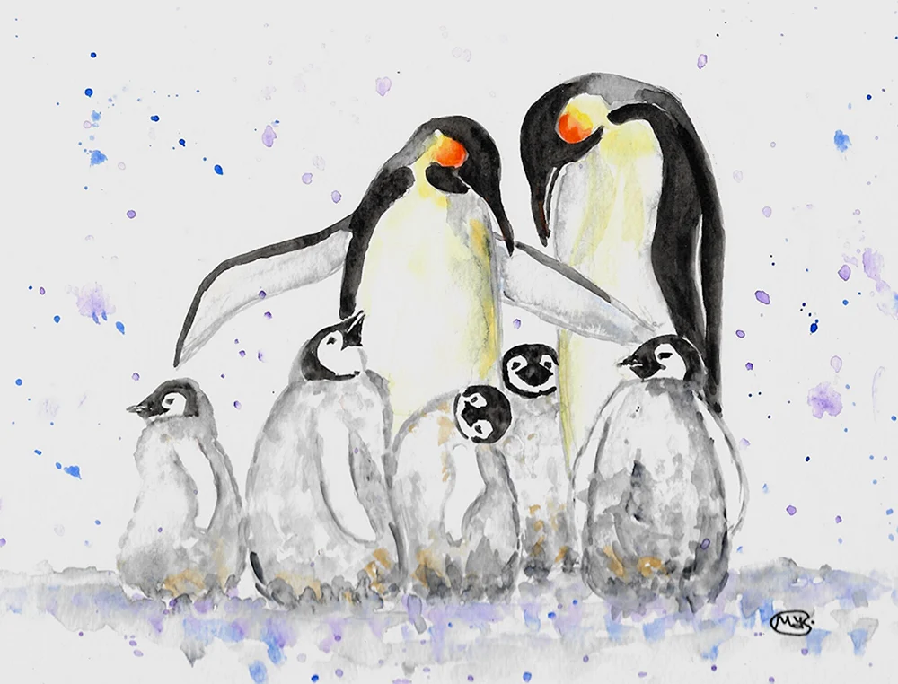 Pinguin Zeichnung