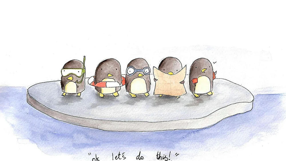 Pinguin Zeichnung
