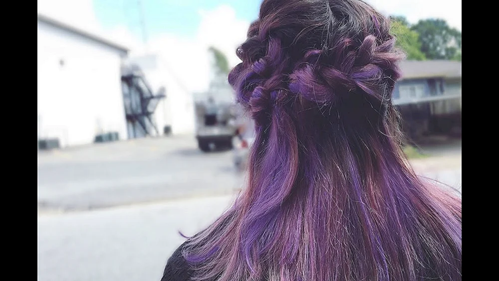 Pinterest Haare lila