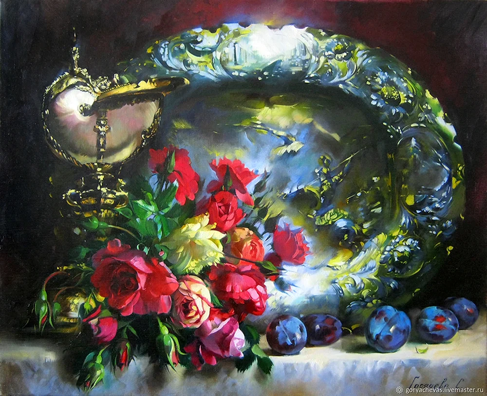 Pfingstrosen Malerei Svetlana Goryacheva