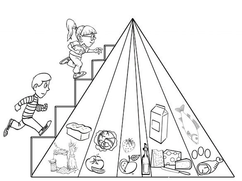 Pyramide ausmalen
