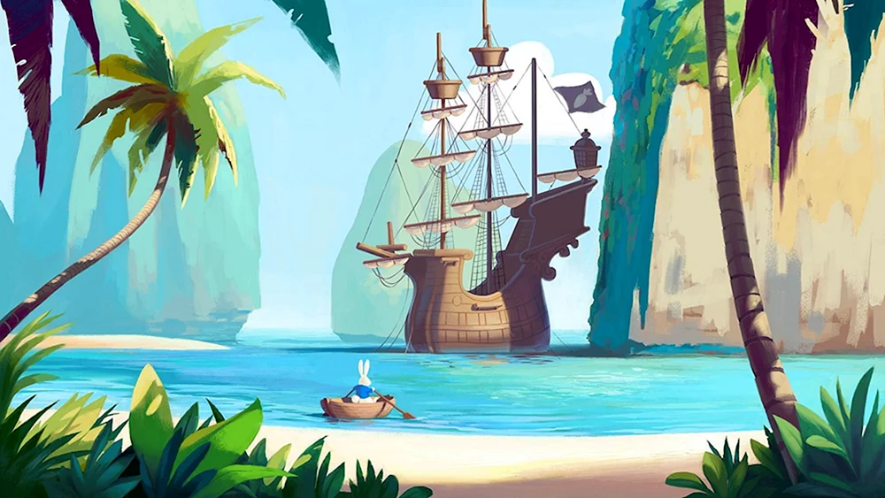 Schiff auf altem Papier