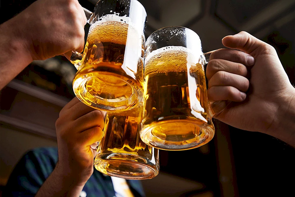 Gebraute Biergläser