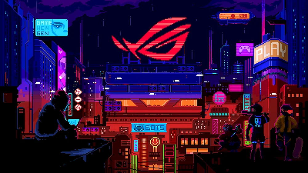 Pixel Cyberpunk ASUS ROG