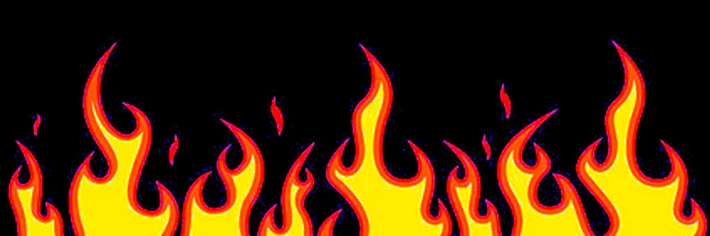 Flammen auf schwarzem Hintergrund