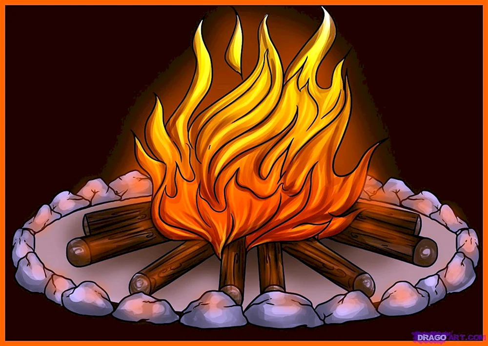 Flammenzeichnung