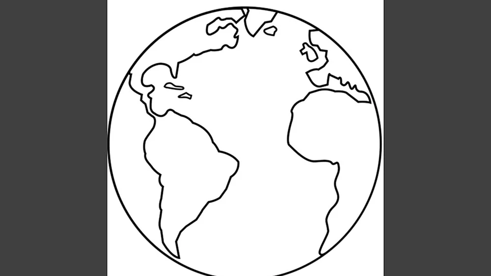 Planet Erde ausmalen