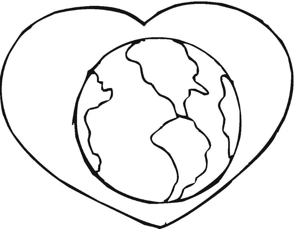 Planet Erde ausmalen für Kinder