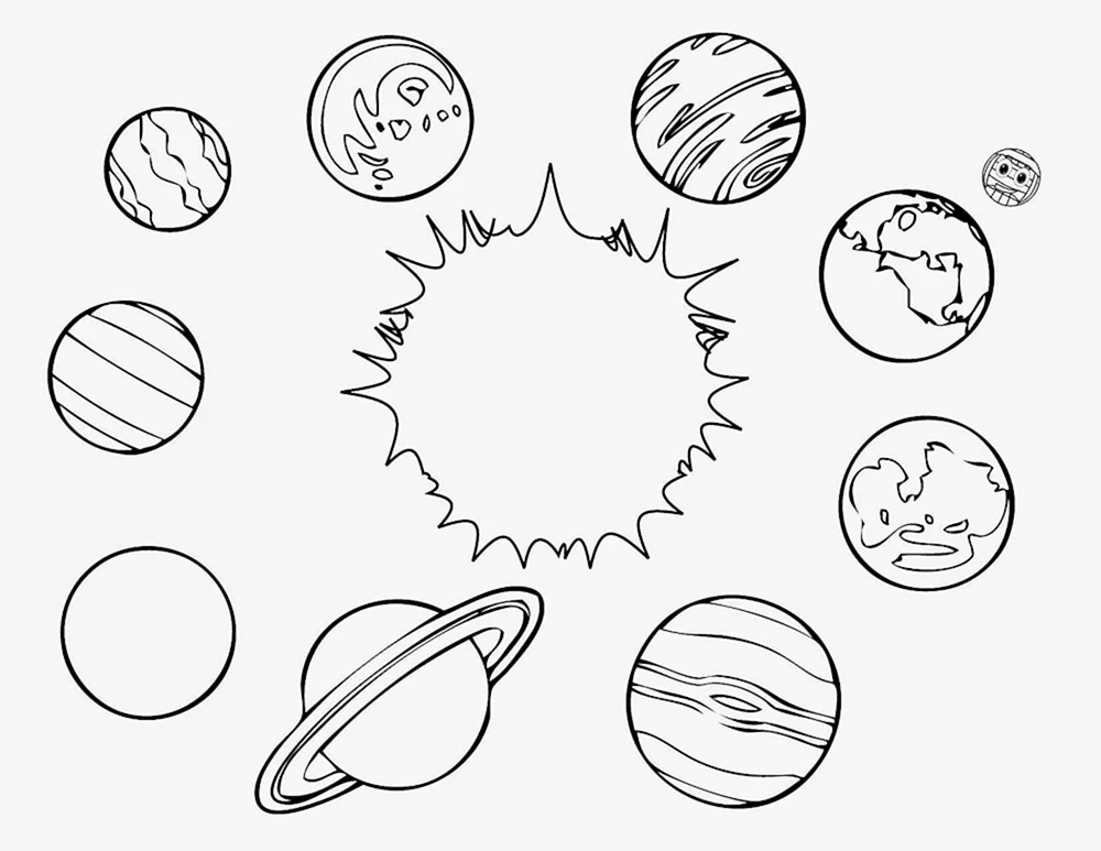 Planeten Ausmalen