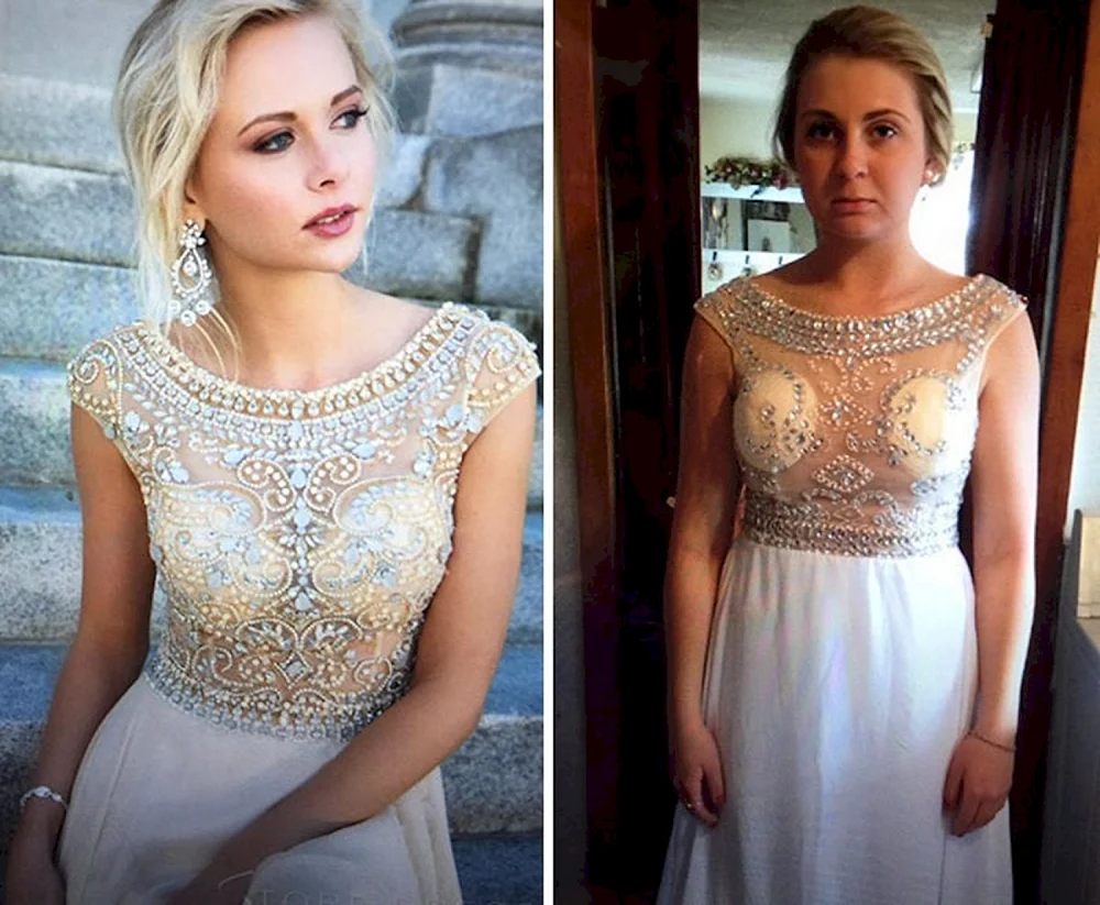 Erwartung und Realität Kleid mit ALIEXPRESS