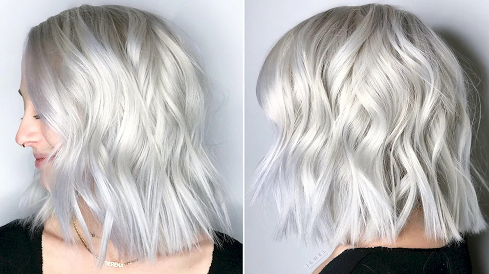 Platinblond perlglänzend aschblond
