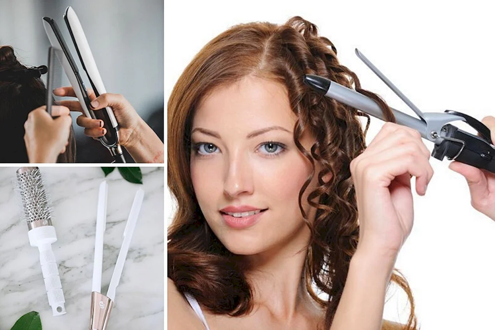 Locken für mittellanges Haar mit Lockenstab