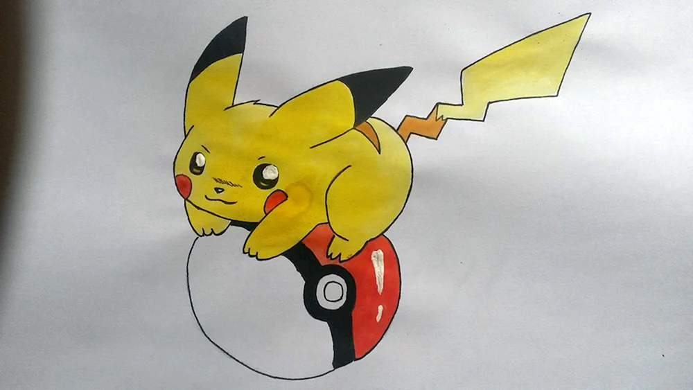 Pokemon Pikachu zum Zeichnen